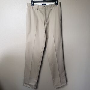 Lands' End Men's Khaki Tailored Fit No Iron Twill Pants-Size 30x32 (NWOT)